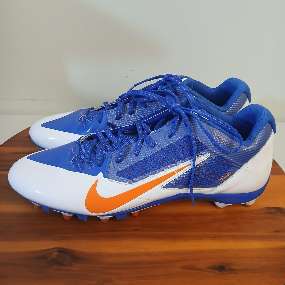 Nike Alpha Menace Football Cleats Mens 14 Blue White‎ Florida Gators Team Issue